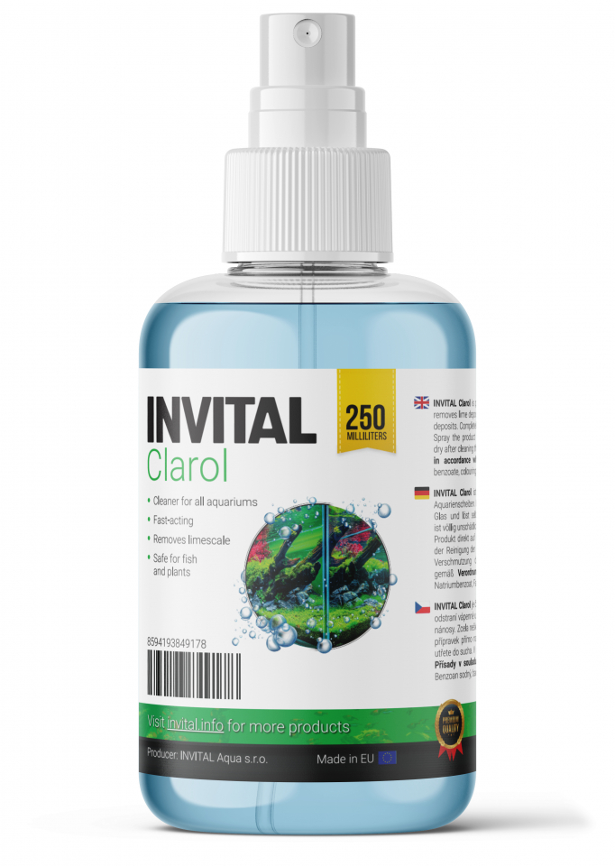 INVITAL Clarol 250 ml - čistič skel akvárií a terárií