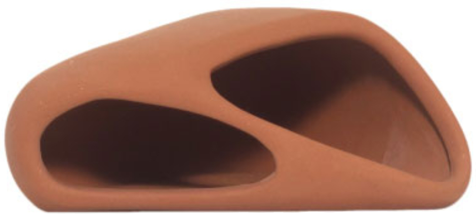 UP Aqua keramický úkryt 15 cm oranžový