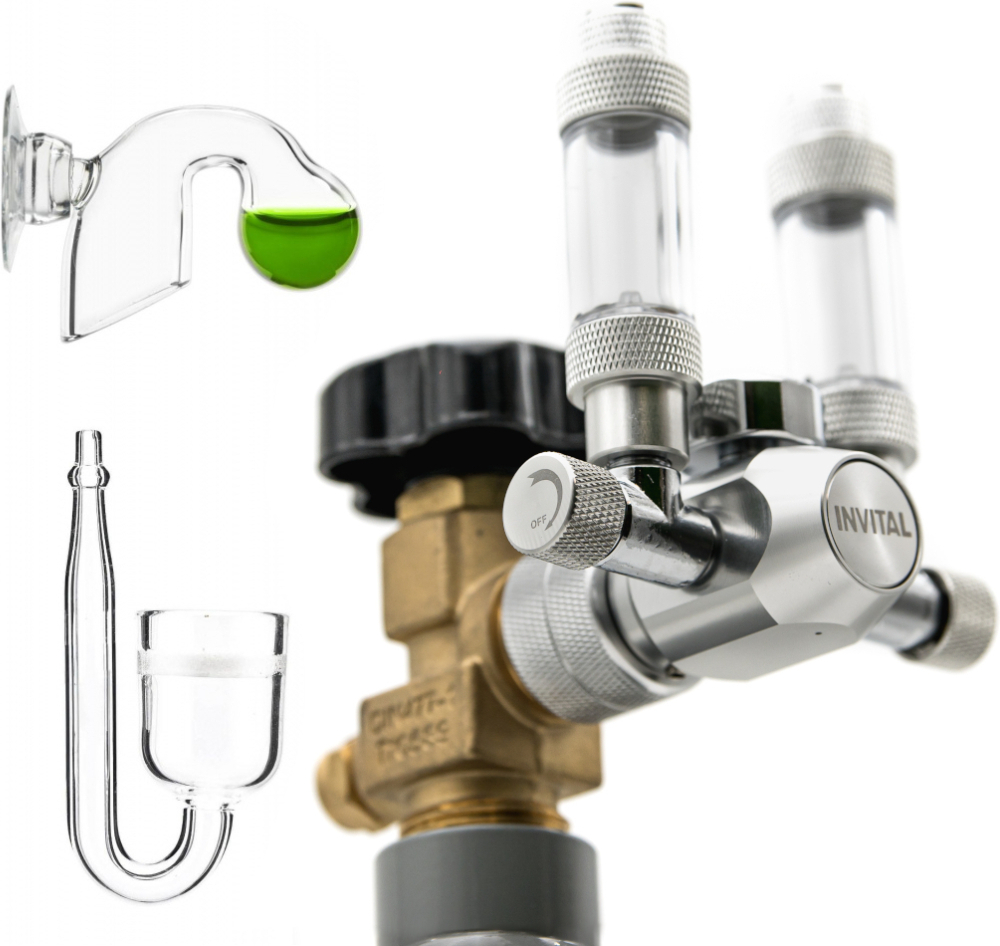 CO2 set Standard DUO bez nočního vypínání s 2,1l lahví s příslušenstvím