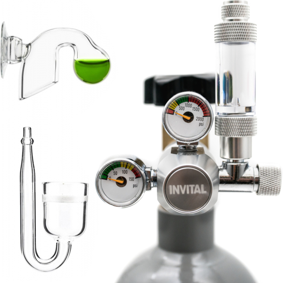 CO2 set Standard bez nočního vypínání s 2,1l lahví s příslušenstvím