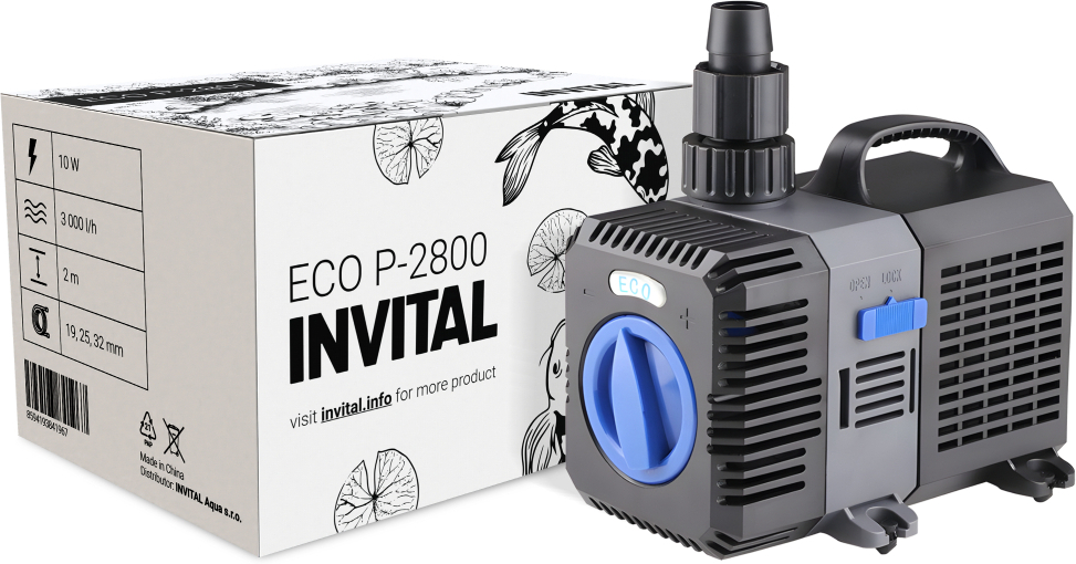INVITAL Čerpadlo ECO P-2800 3000 l/h 2m