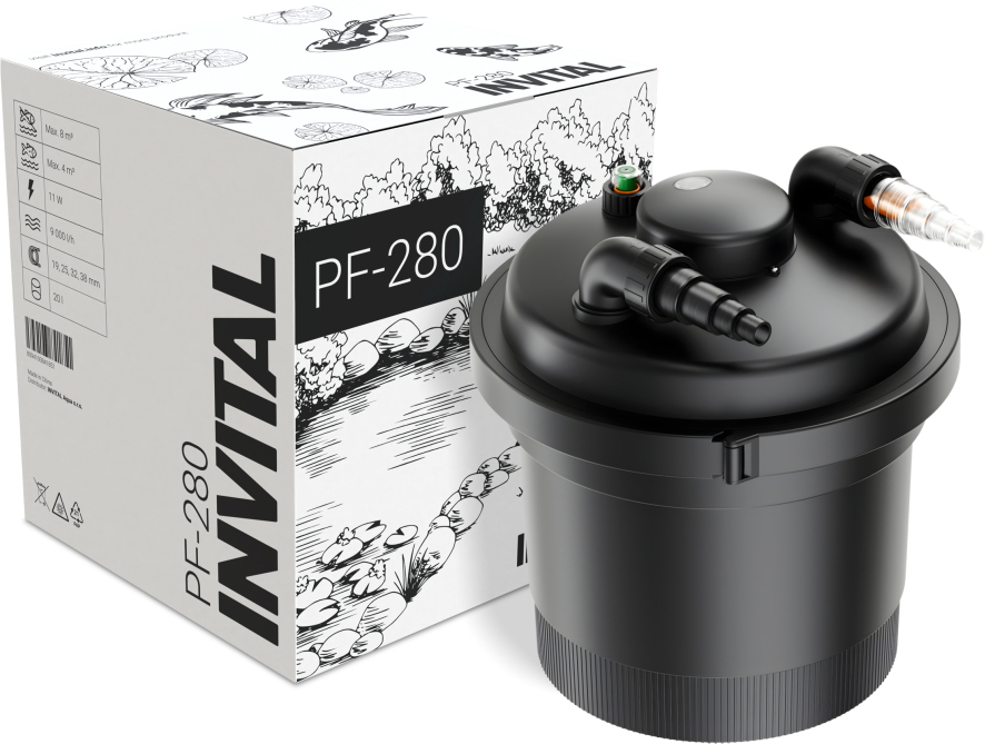 INVITAL tlakový filtr 280 jezírkový s UV
