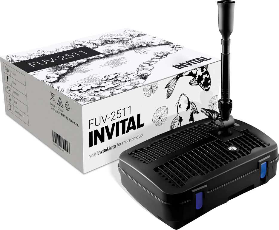 INVITAL fontánová filtrace s UV FUV-2511