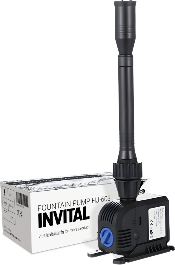 INVITAL Fontánové čerpadlo HJ-603 600 l/h 1,3m