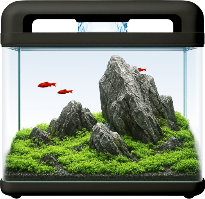 INVITAL EasyTank CASCADE LED 7 litrů černá