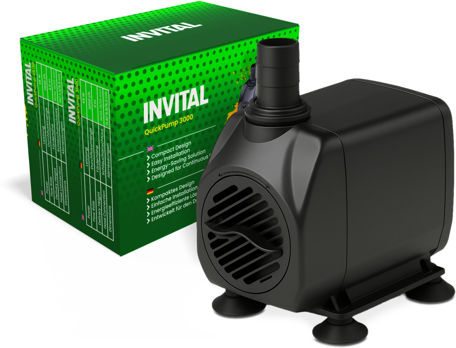 INVITAL QuickPump 3000 výtlačné čerpadlo 3000 l/h